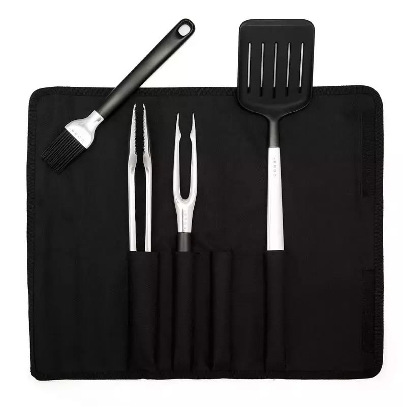BBQ gereedschap set (4 delig met tas) kopen bij 24BBQ.NL