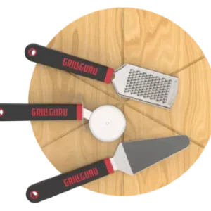 Grill Guru Pizza Set (Pizza Board + Cutter + Rasp + Spatul kopen bij 24BBQ.NL