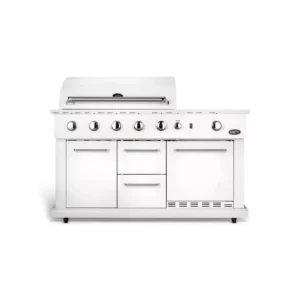 Outdoor kitchen wit gas+koelkast kopen bij 24BBQ.NL