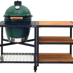 Big Green Egg Large + Egg Frame Large + Expansion Frame Wood Wood Wood goedkoop kopen bij 24BBQ.NL