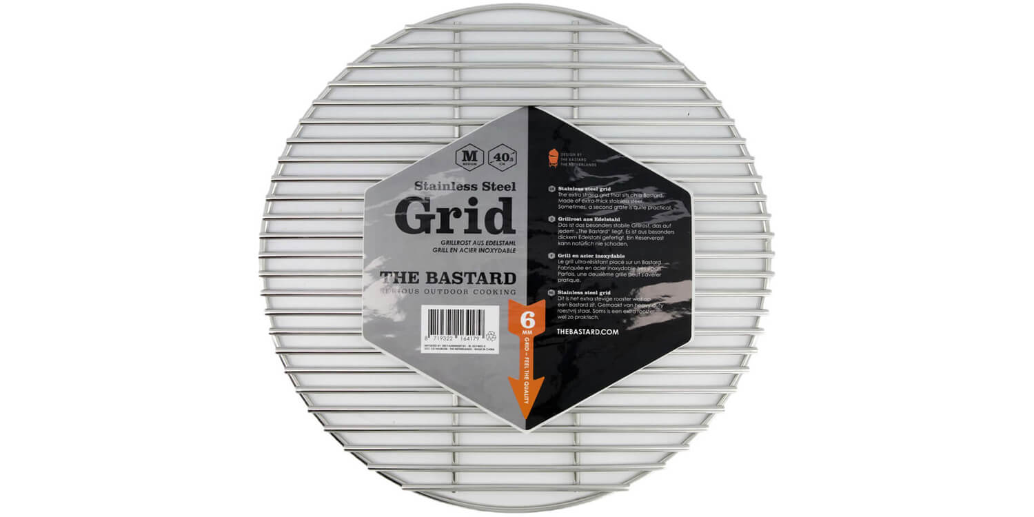 The Bastard Stainless Steel Grid Medium 40 cm goedkoop kopen bij 24BBQ.NL
