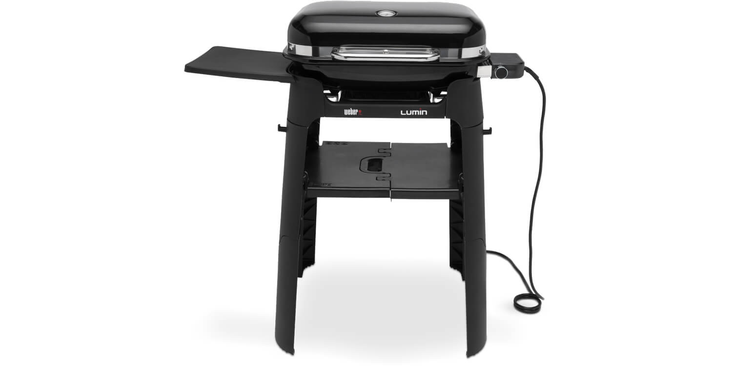 Weber Lumin Black met stand (showmodel) goedkoop kopen bij 24BBQ.NL