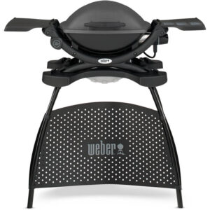 Weber Q 1400 Dark Grey met stand (showmodel) goedkoop kopen bij 24BBQ.NL