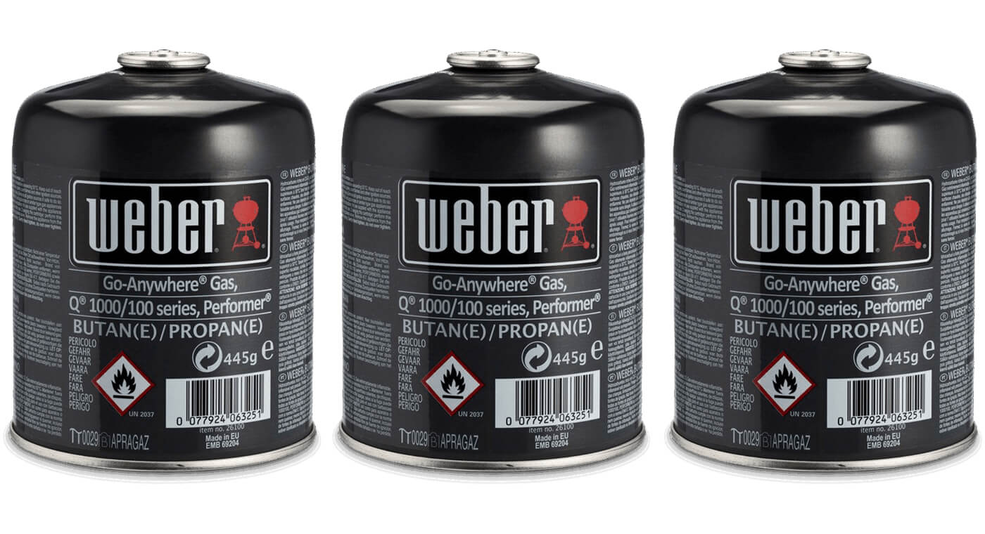 Weber driepak Gasbusjes goedkoop kopen bij 24BBQ.NL